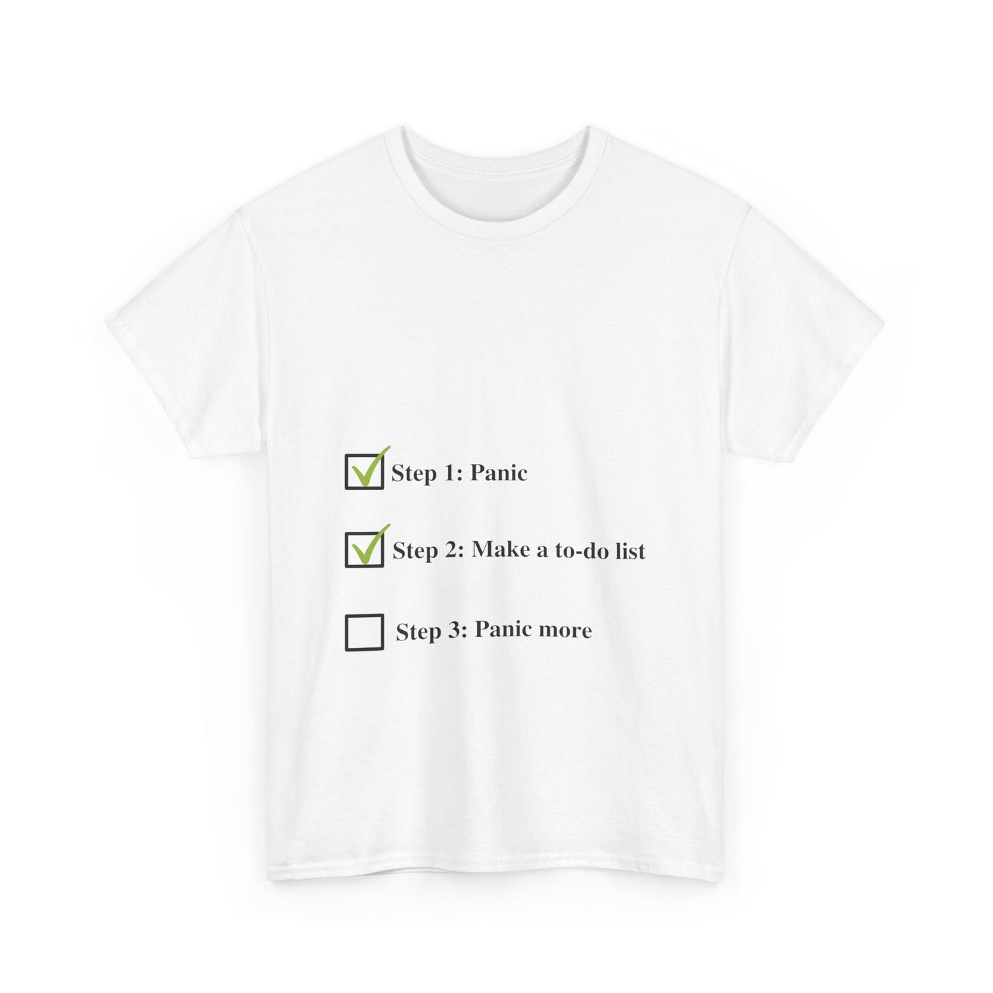 Relatable Mental Health TShirt - Anxiety Checklist