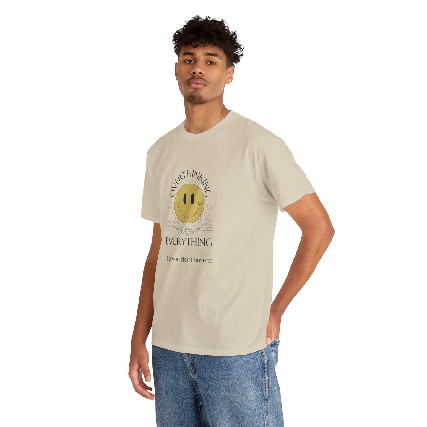 Anxiety Mental Health Graphic Tee - Overthinking Everything