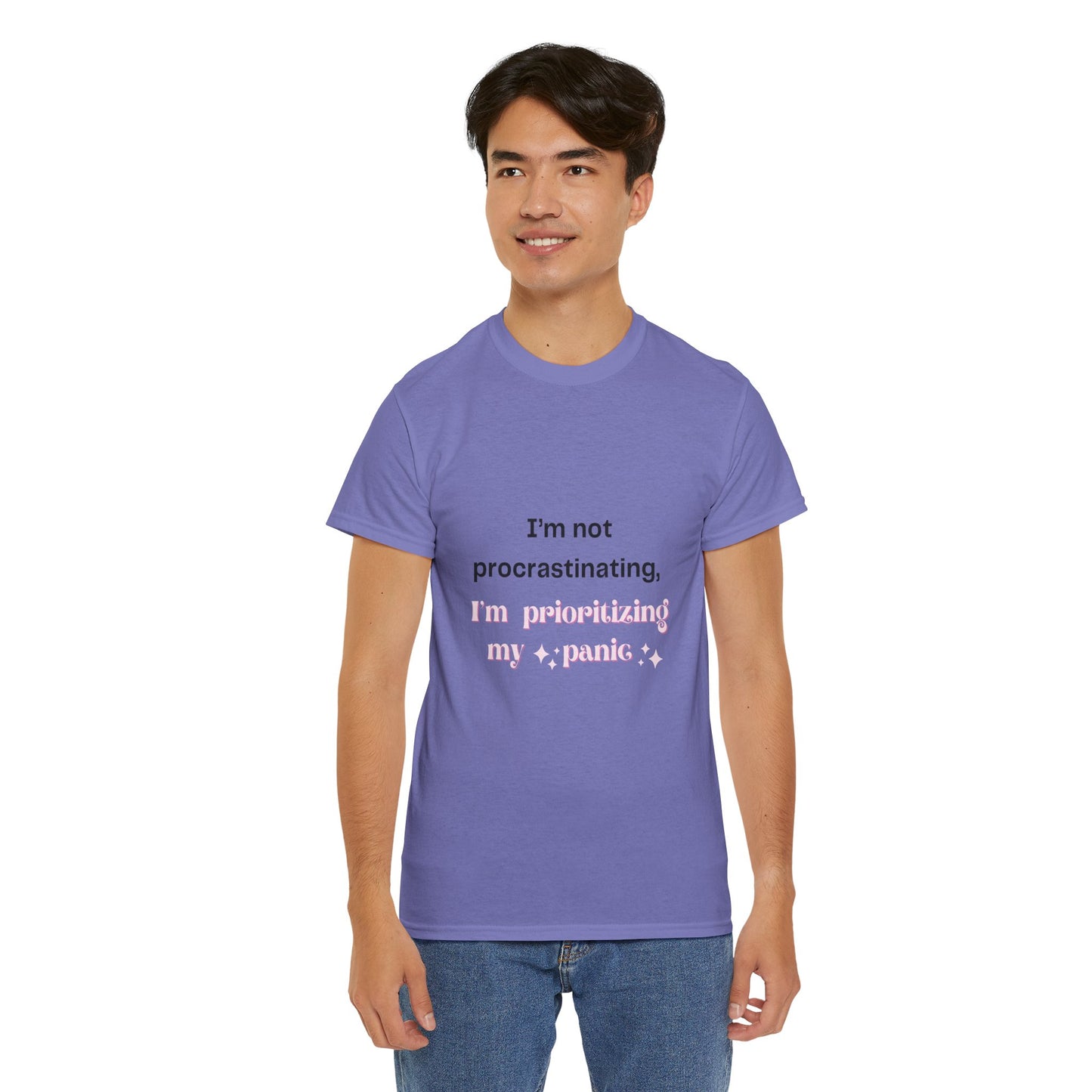 Relatable Panic Attack Mental Health Tshirt - Prioritizing my Panic