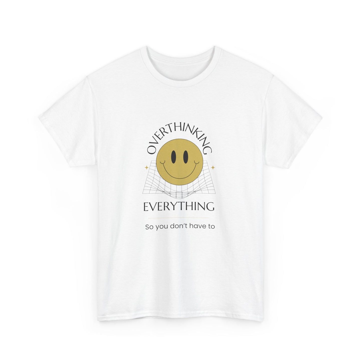 Anxiety Mental Health Graphic Tee - Overthinking Everything